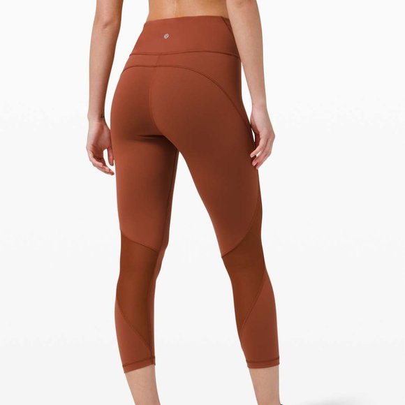 lululemon athletica Pants - NWT Lululemon Everlux and Mesh Tight 25", Sz 6, Dark Terracotta